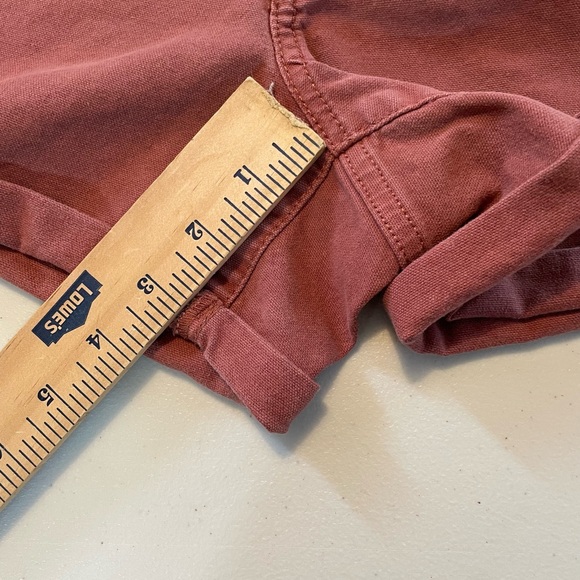 ❄️ Universal Thread 8 High Waist MIDI Brick Red Shorts GUC - Picture 5 of 8